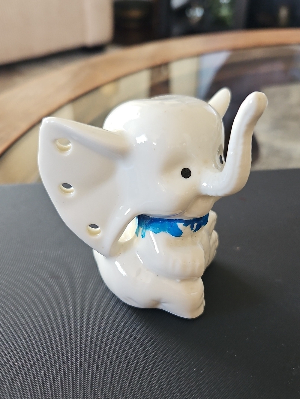 Vintage Ceramic Elephant Ring and Earring Holder